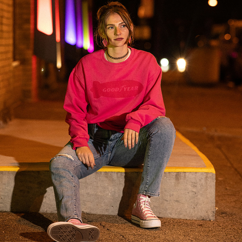Bright & Bold Crewneck - Cyber Pink,