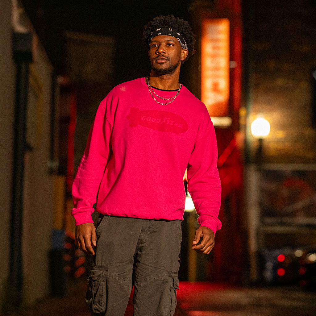 Bright & Bold Crewneck - Cyber Pink,