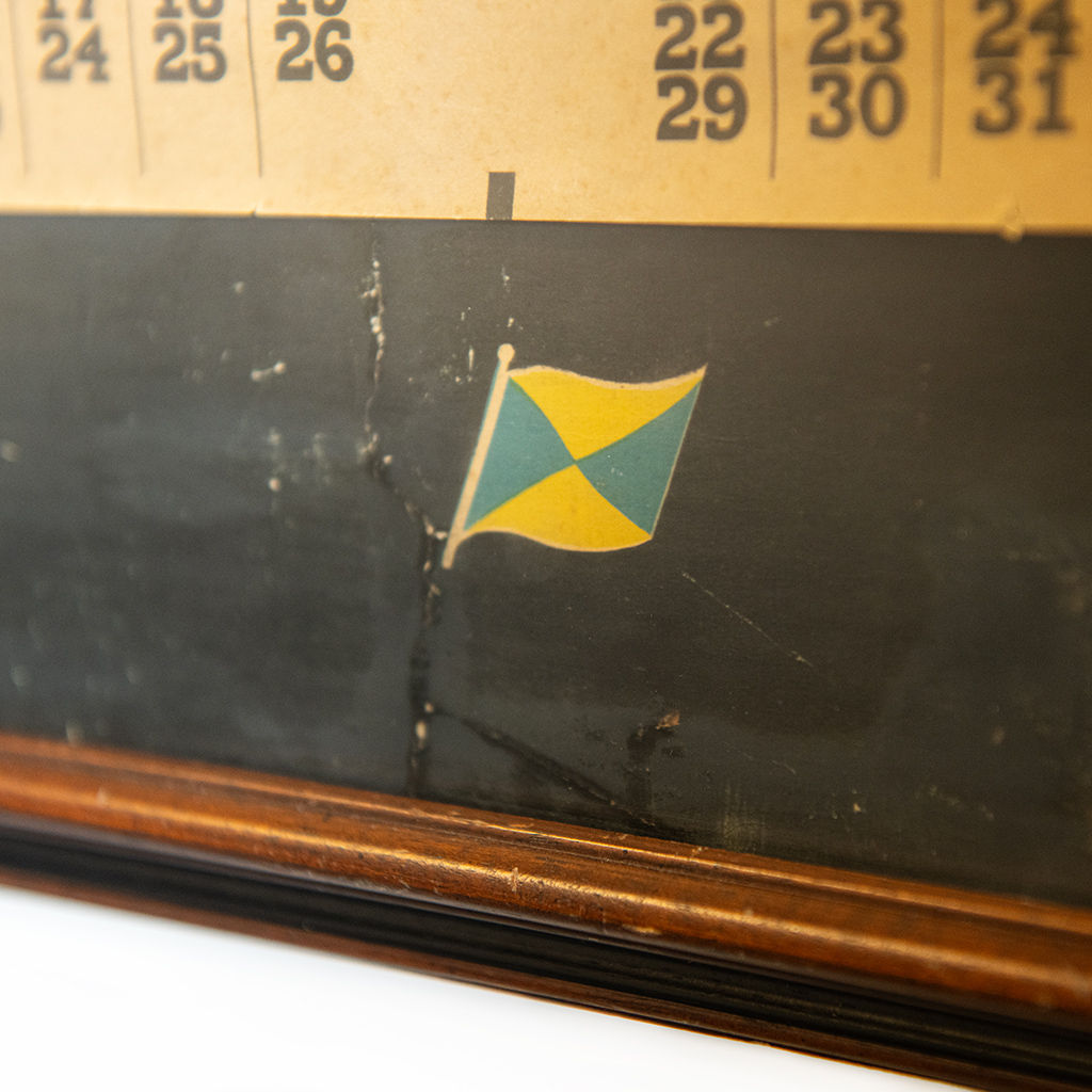 Framed Artwork: Blimp December 1932 Calendar,