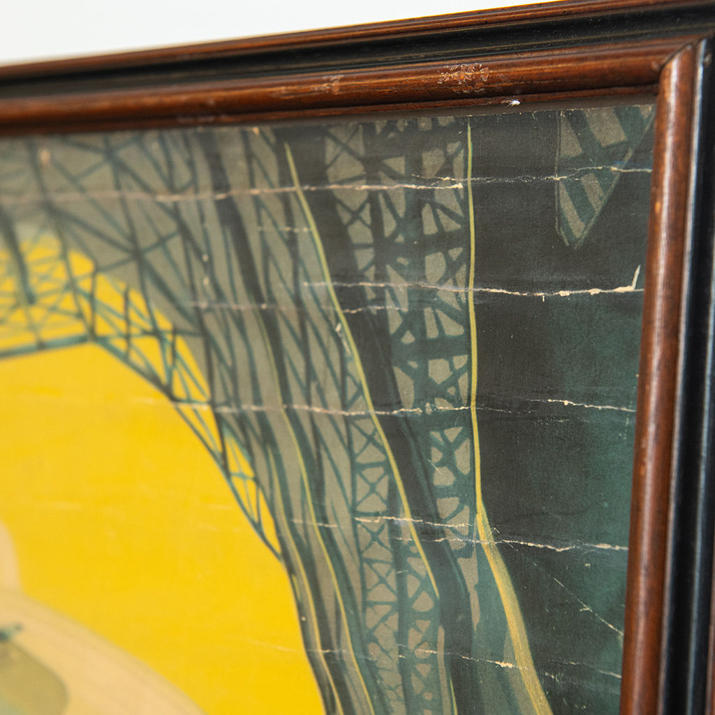 Framed Artwork: Blimp December 1932 Calendar,