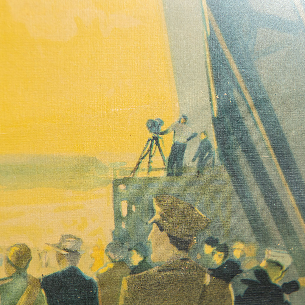 Framed Artwork: Blimp December 1932 Calendar,