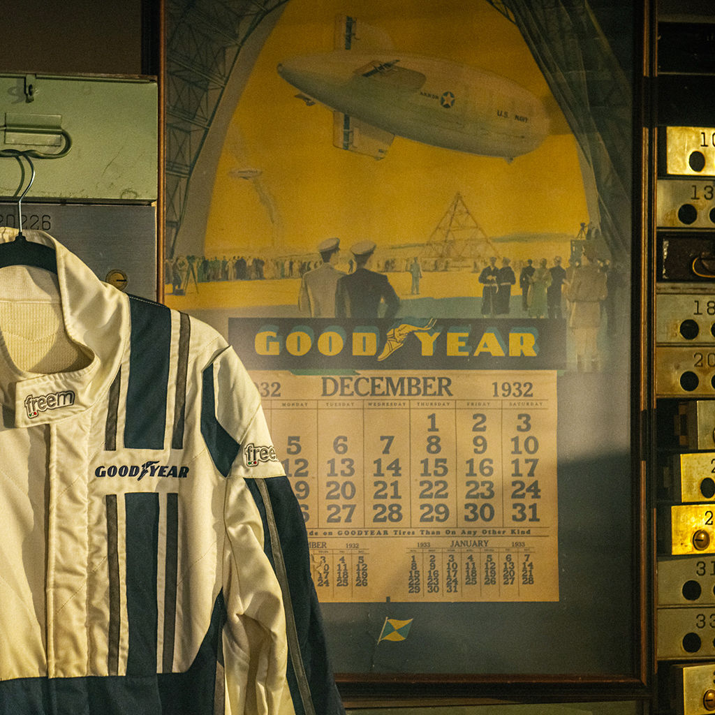 Framed Artwork: Blimp December 1932 Calendar,