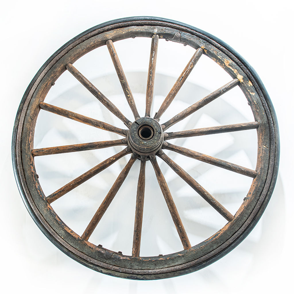 1899 Wooden Spoke Wheel,