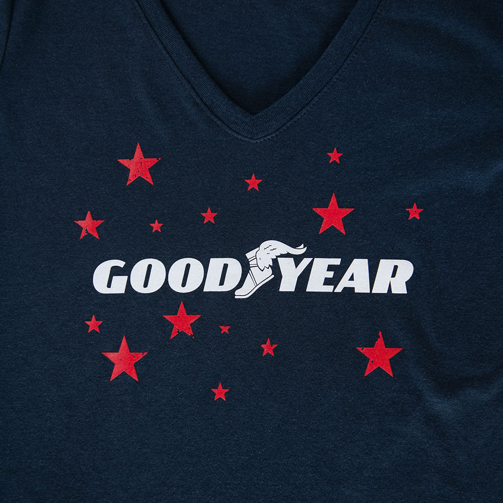 Goodyear Americana Women's V-Neck T-Shirt,
