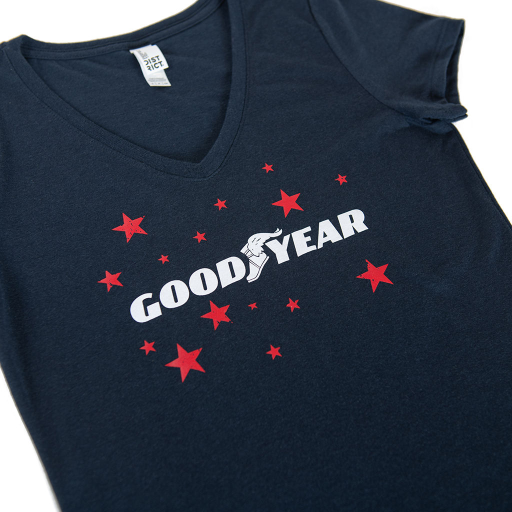 Goodyear Americana Women's V-Neck T-Shirt,