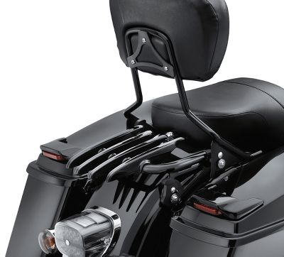 Stealth H-D Detachables Two-Up Luggage Rack | 2016 Street Glide ...