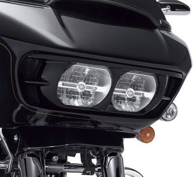 Matte Black Dual Headlight Fairing Bezel Scowl Cover Harley Davidson Road Glide
