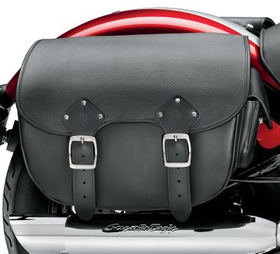 H-D Detachables Leather Saddlebags - Softail Slim and Blackline Models ...