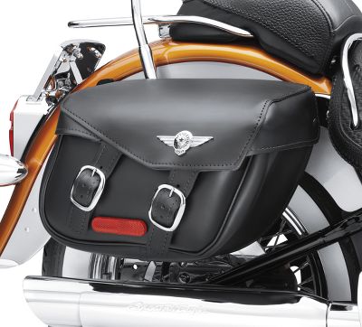 Softail Leather Saddlebags - Fat Boy Styling | Saddlebags | Official ...