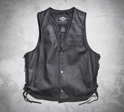 Men's Tradition Leather Vest | Leather | Official Harley-Davidson ...