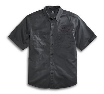 Men's Flames Woven Shirt | Short Sleeve | Official Harley-Davidson ...