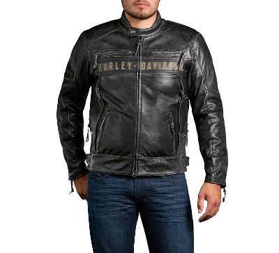 Men's Passing Link Triple Vent Leather Jacket | Leather | Official ...