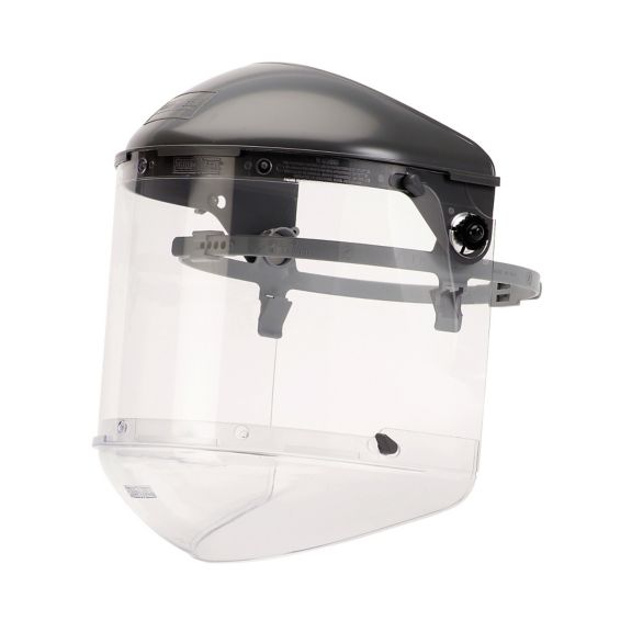 Fibre-Metal by Honeywell FM5400DCCL Clear Visor Clear Chin Guard 4 Crown Size Dual Crown High Performance Face Shield System 