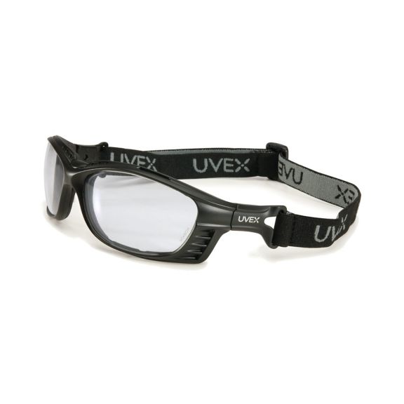 Honeywell Uvex Livewire® Black Safety Glasses - with Clear Hydroshield Lens