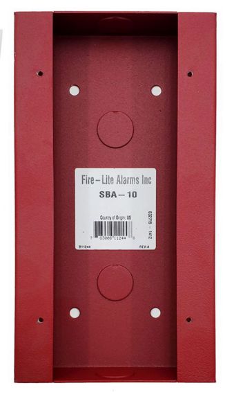 Fire-Lite Alarms SB-10 Fire Alarm Backbox Red 