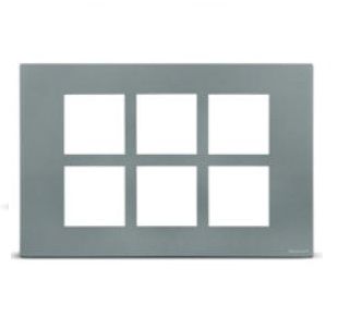 1 Module Silver Front Plate