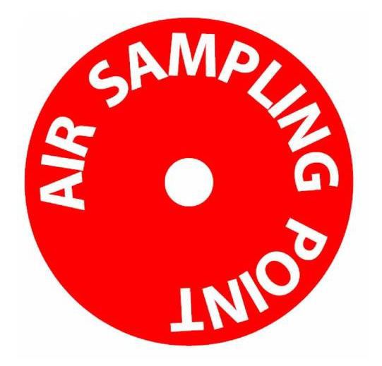 Warning Labels Sampling Point, Sensor Accessories, Sensors, Sensor  Accessories