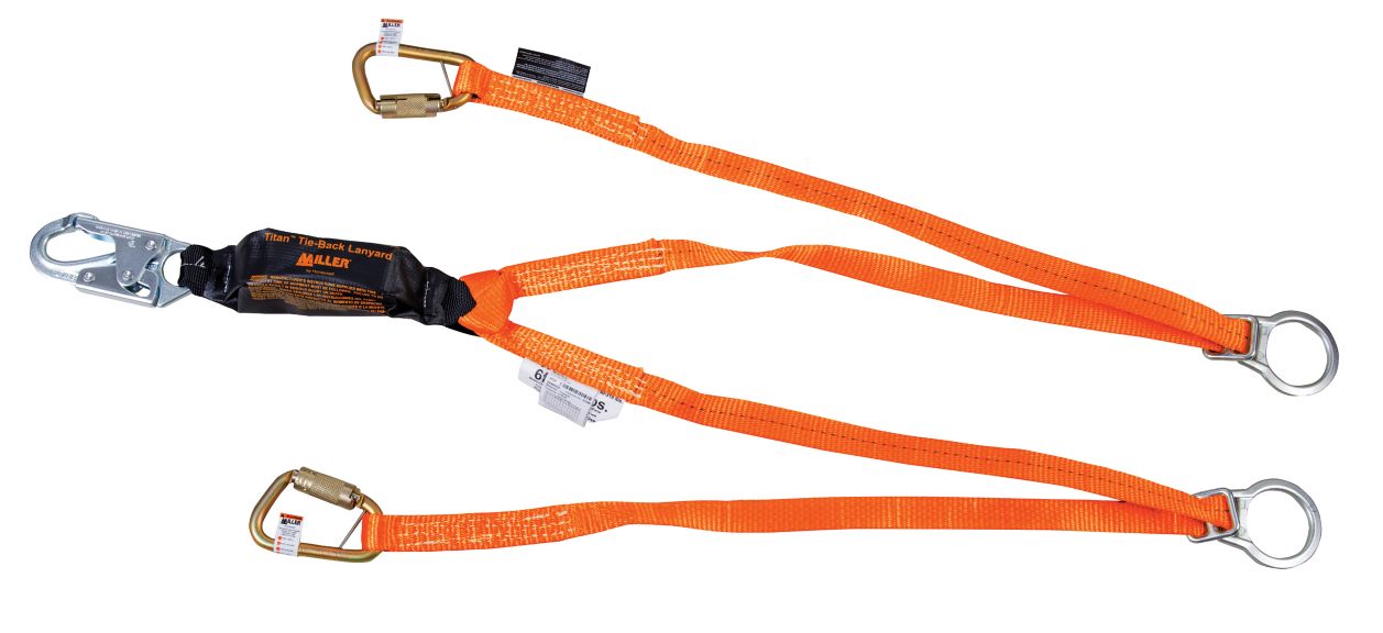 T6121TB-Z7/6FTAF Titan II Hi-Viz Tie-Back Lanyard