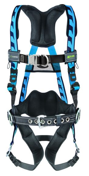 Buckle Legs Shoulder Straps And Sub-Pelvic Strap Miller Fall Protection RTST4000 Universal Full Body Harness With Sliding Back D Ring Matting Chest 