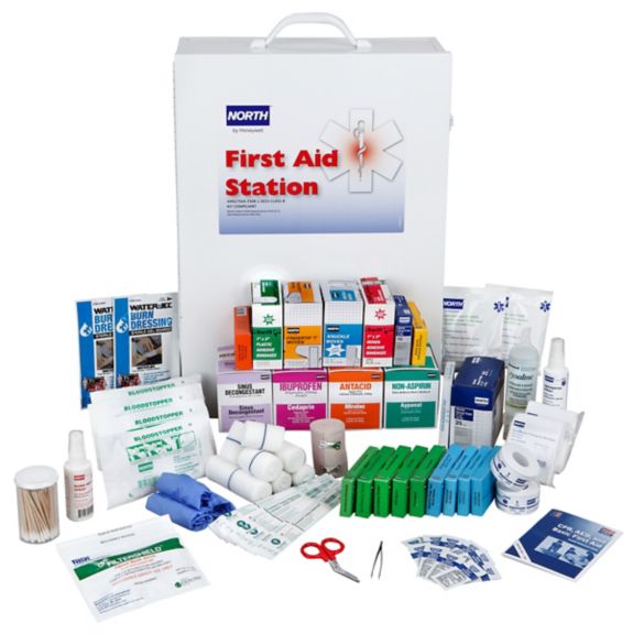 FAK4SHLF-CLSB 4 Shelf First Aid Kit Open