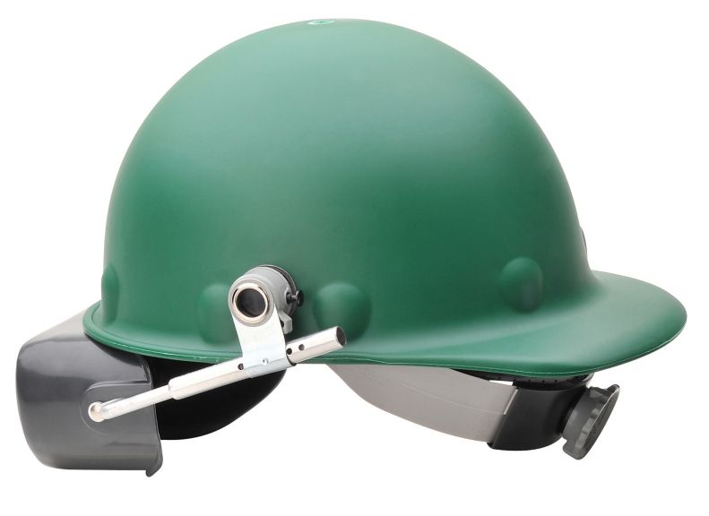 Gray Honeywell Safety Products USA E2RW09A000 Fibre-Metal by Honeywell SuperEight Thermoplastic Cap-Style Hard Hat with 8-Point Ratchet Suspension 