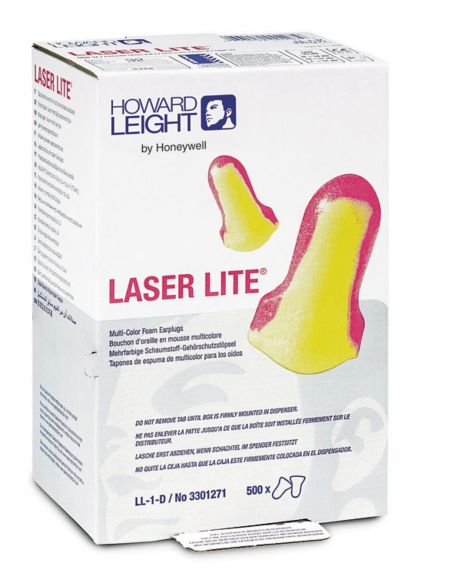 200 Laser Lite Ear Plugs 100 Pairs HOWARD LEIGHT by Honeywell SNR 35dB Earplugs by Howard Leight 