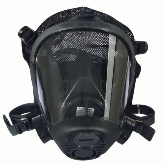 Survivair #773000 40mm NATO Opti-Fit Tactical Gas Mask w/New NBC Filter 