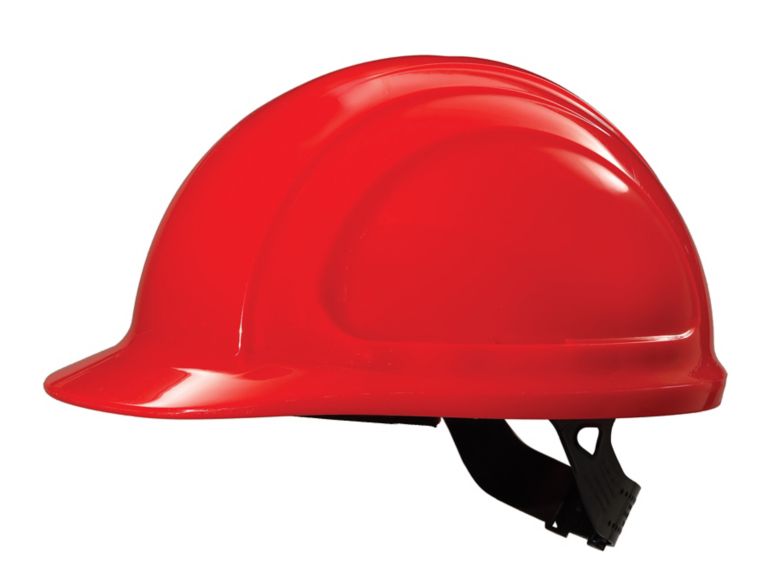 North Zone Hard Hat Hi Viz Red Quick Fit