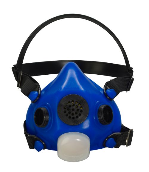 RU8500 Half Mask, diverter valve, blue, no cartridges