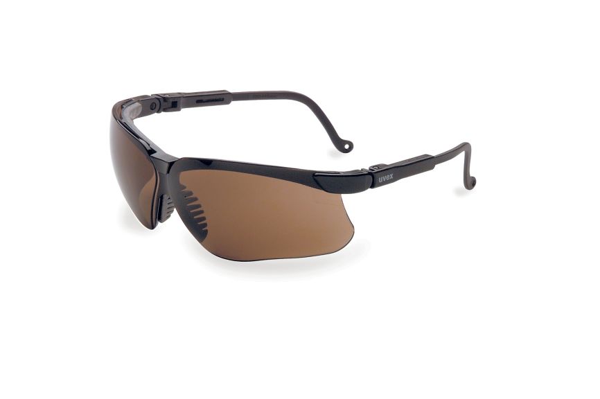 UVEX by Honeywell S3200 Genesis Safety Glasses, Black/Clear