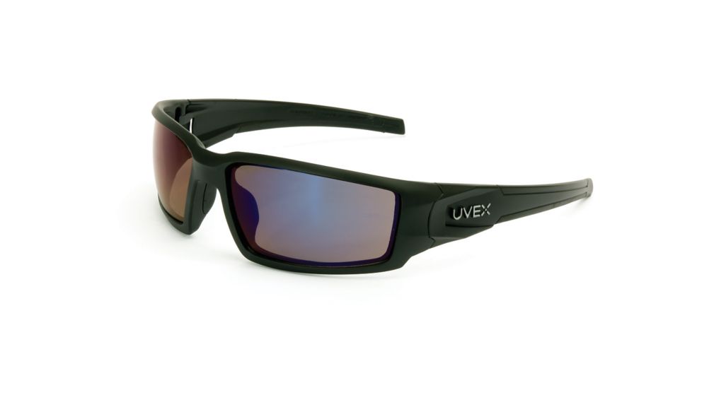 uvex S2974 Hypershock Safety Glasses With Red Mirror Lens for sale online 