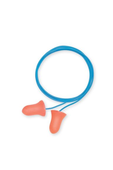 Super Leight Corded pre-shaped single-use foam earplugs, Retail