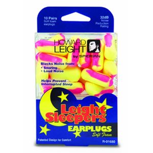 Howard Leight Sleepers Single-Use Foam Earplugs, Retail