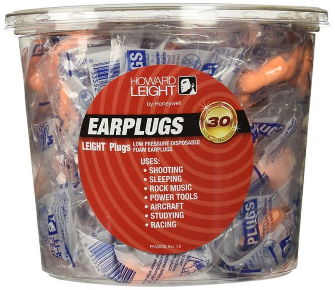 Howard Leight Plugs Low Pressure Single-Use Foam Earplugs, Retail