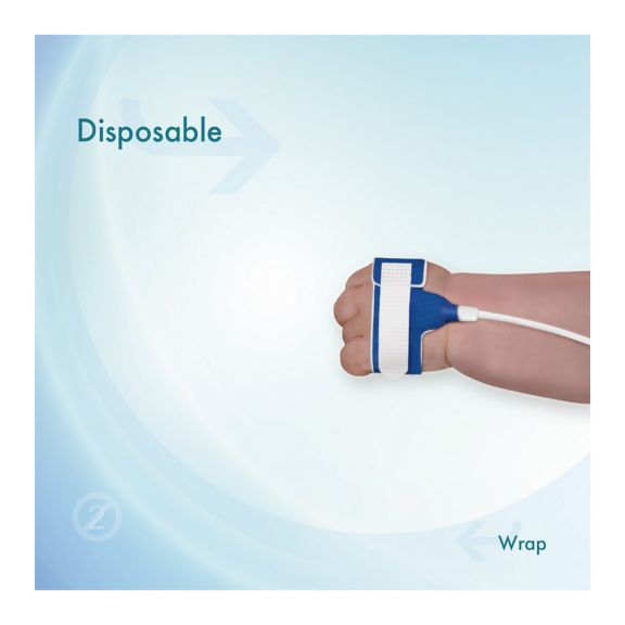 Application image Disposable Sensor Wrap Adult/Neonatal