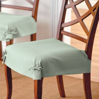 Custom dining chair covers are available for both, armless and
