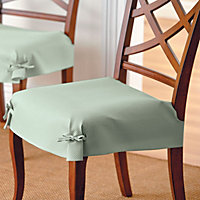 Custom dining chair covers are available for both, armless and