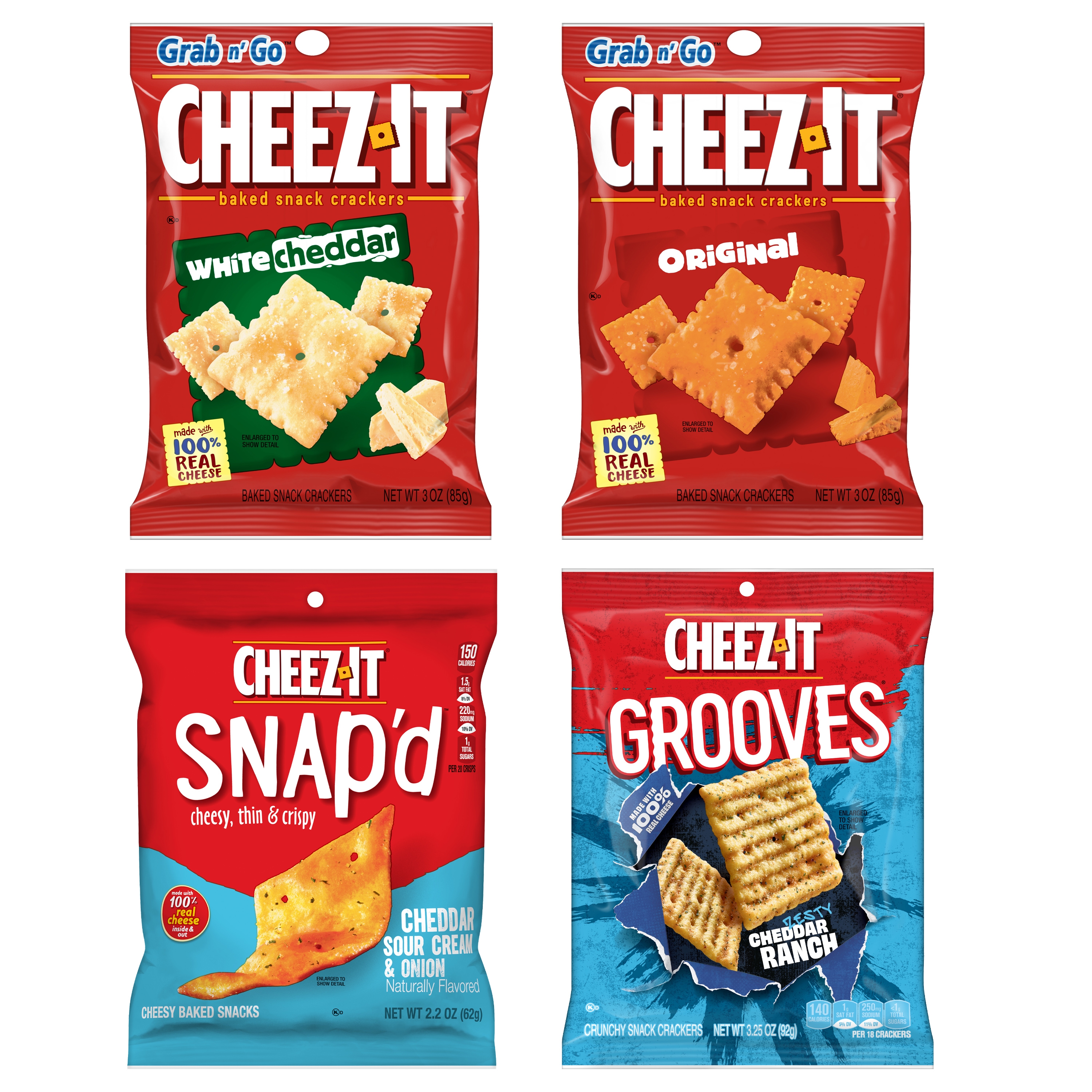 Cheez-It® 4 Flavors Variety Pack 36ct