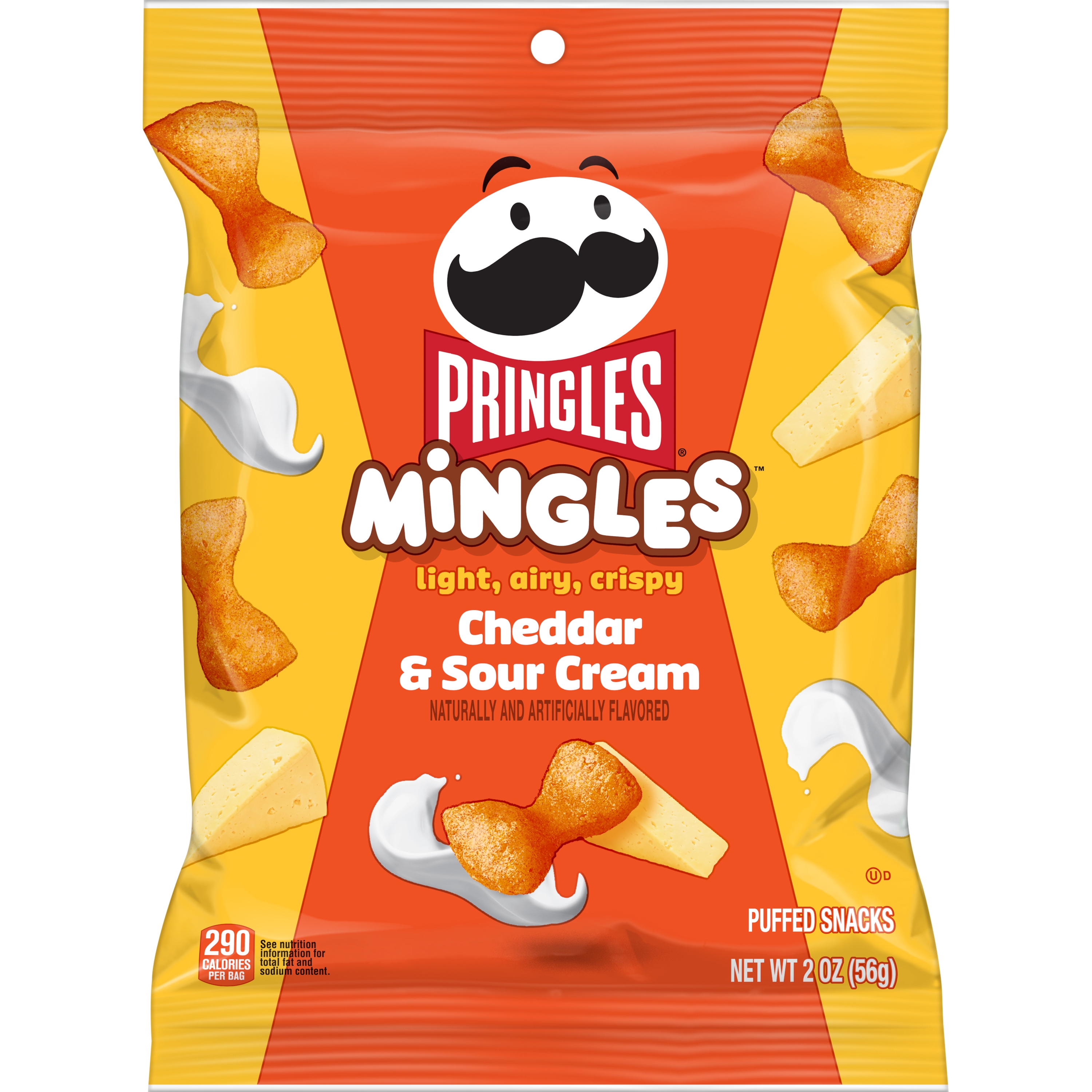 Pringles® Mingles™ Puffed Snacks, Cheddar & Sour Cream