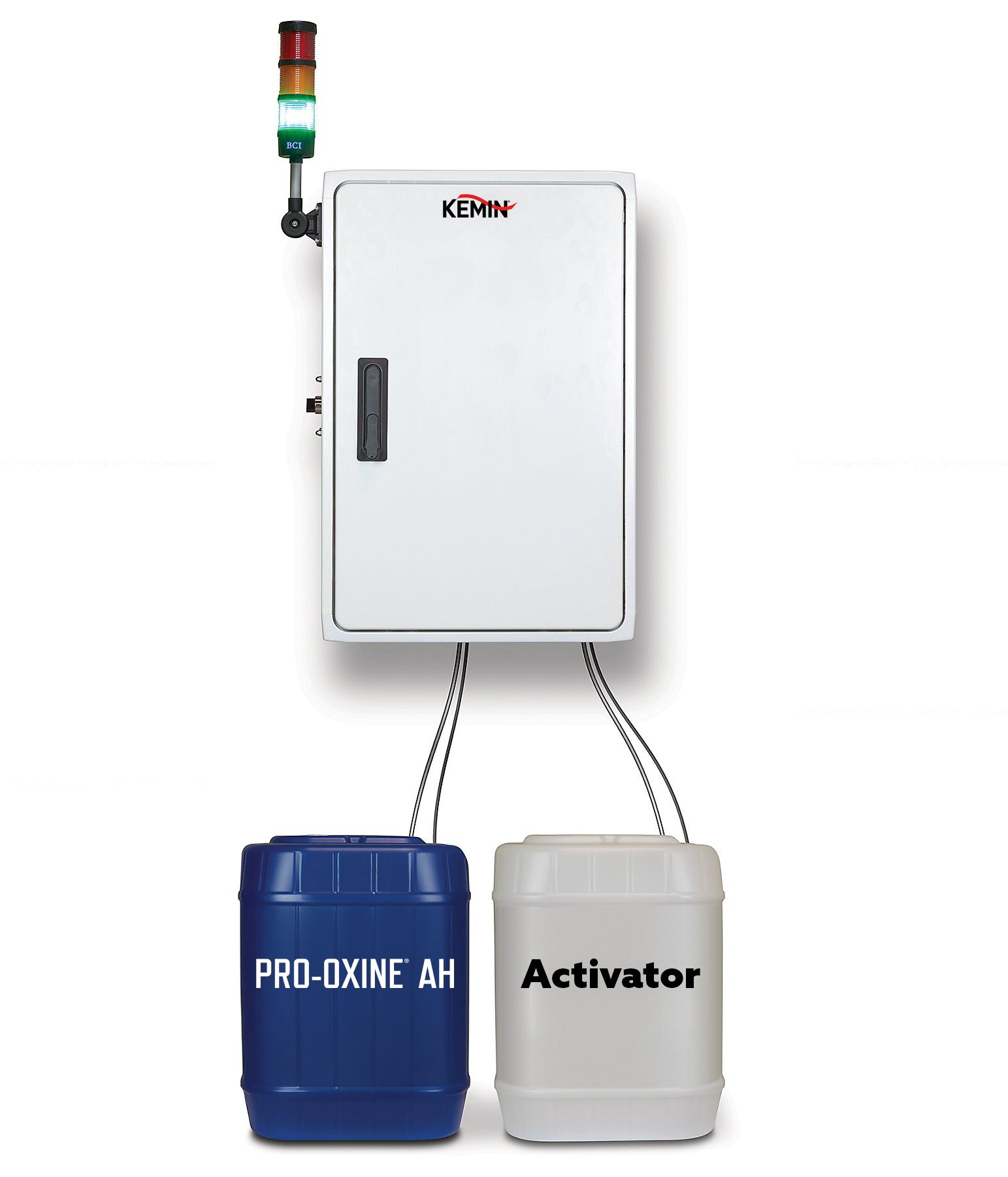 EDIE with PRO-OXINE AH container