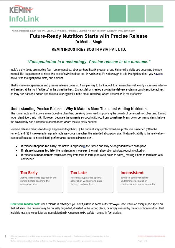 Future-Ready Nutrition Starts with Precise Release