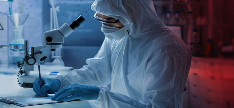 scientist researching in the lab