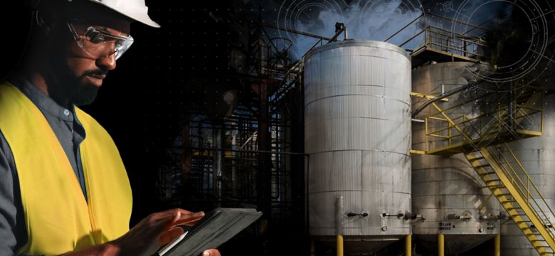 Treatment facilities. Recycling and Ecology concept. Waste processing and water treatment plant