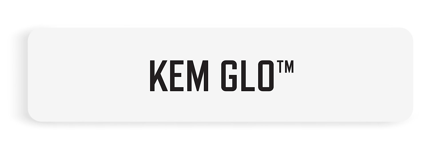 KEM GLO Product Logo Button