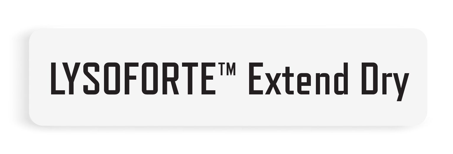 LYSOFORTE Extend Dry Product Logo Button