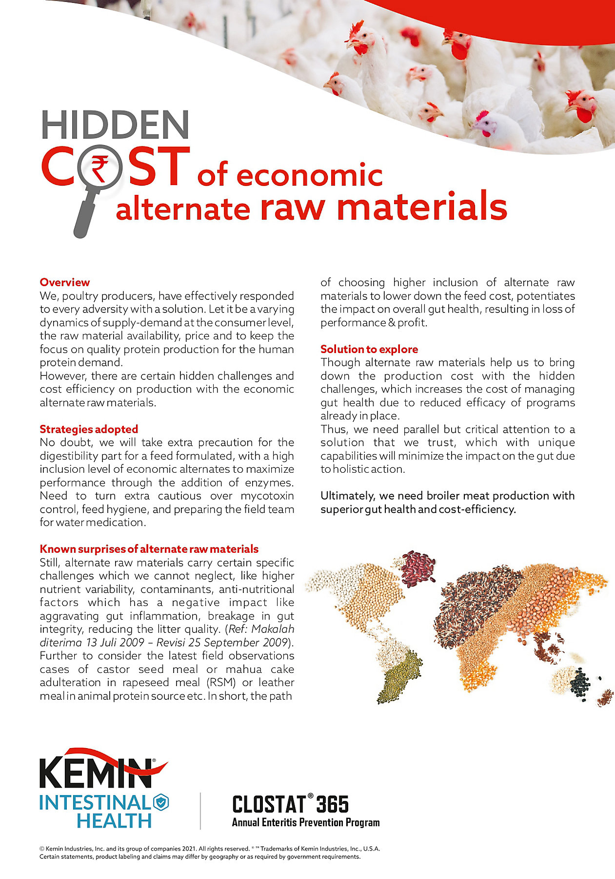 Hidden cost of economical alternate raw materials