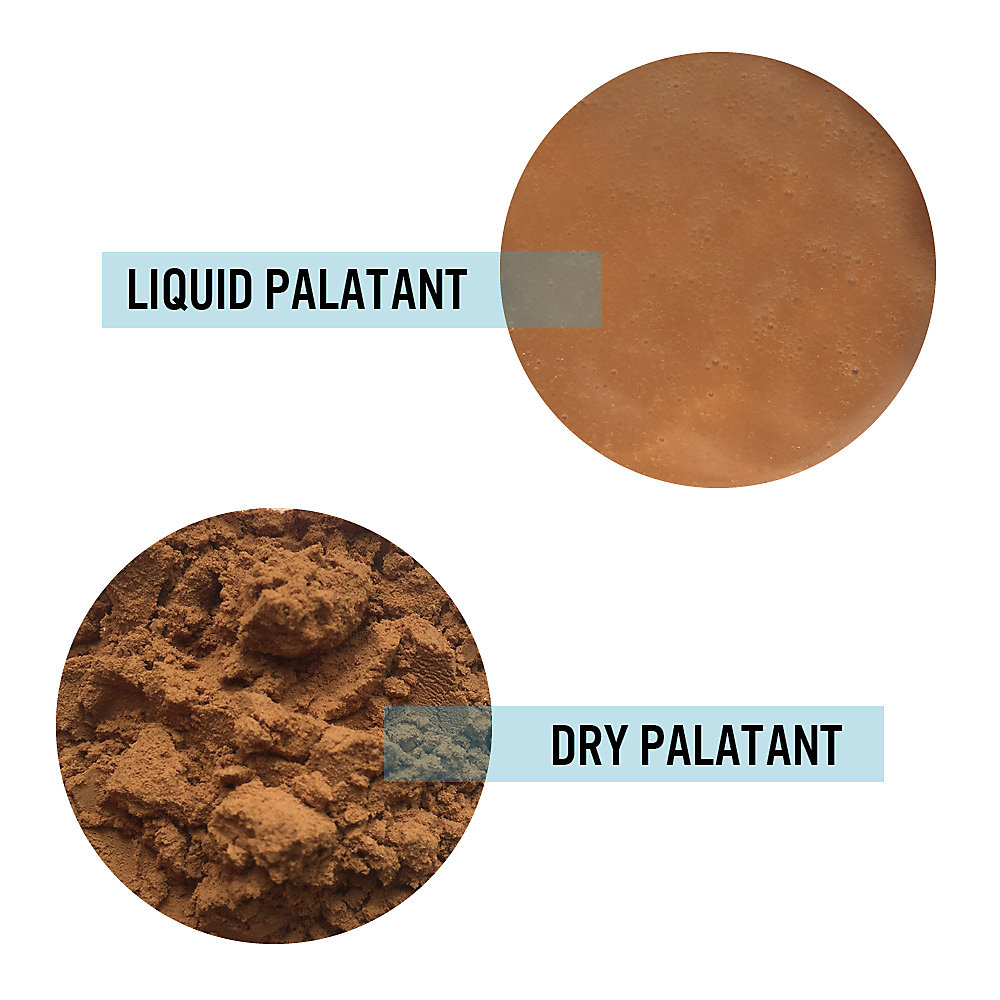 liquid and dry palatant