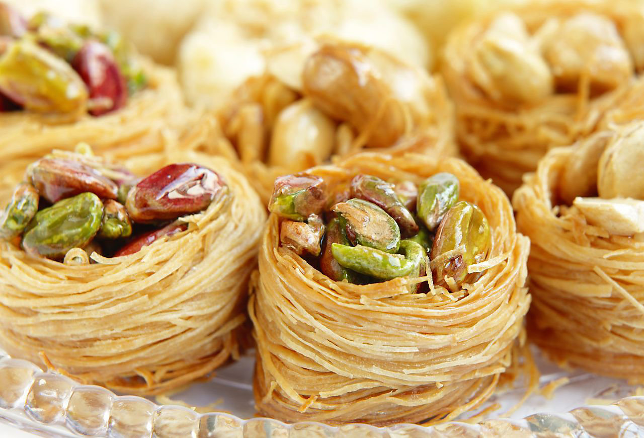 Pastries with nuts
