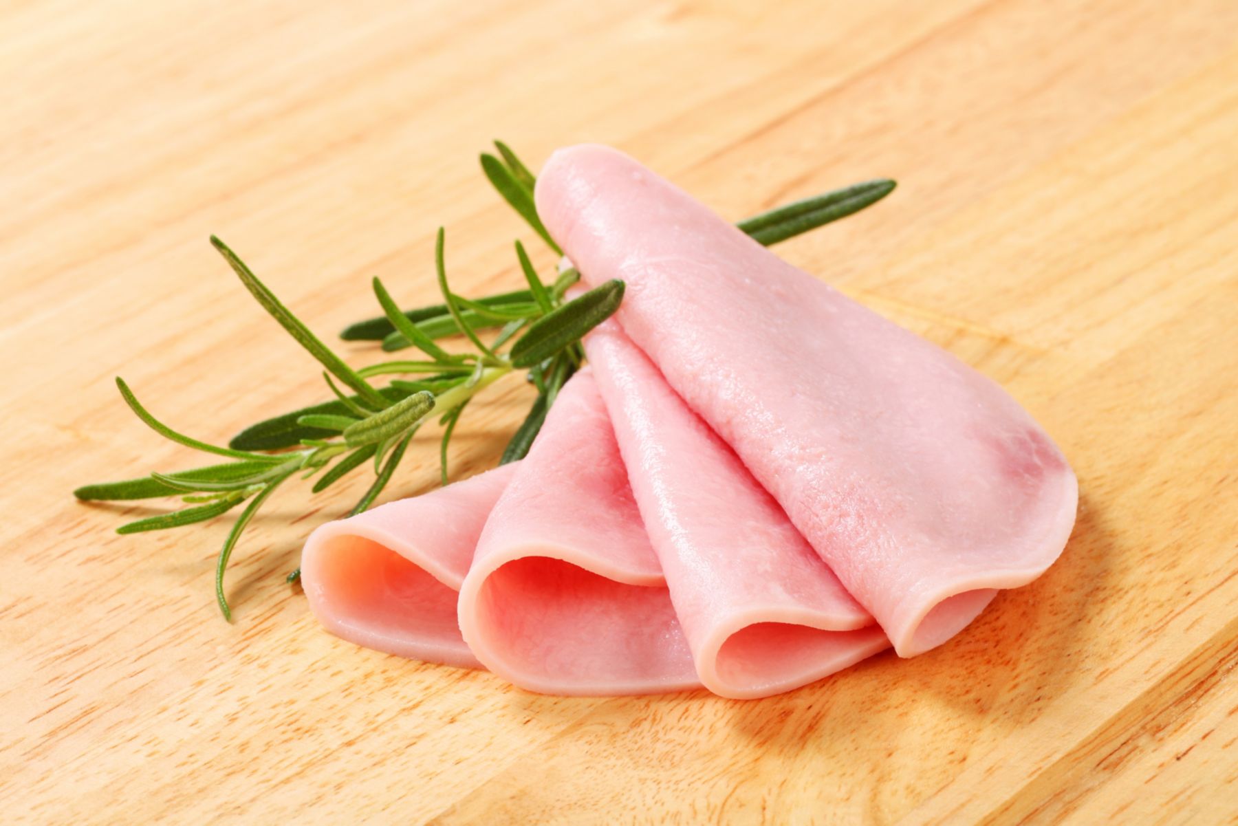 Thin slices of lean ham