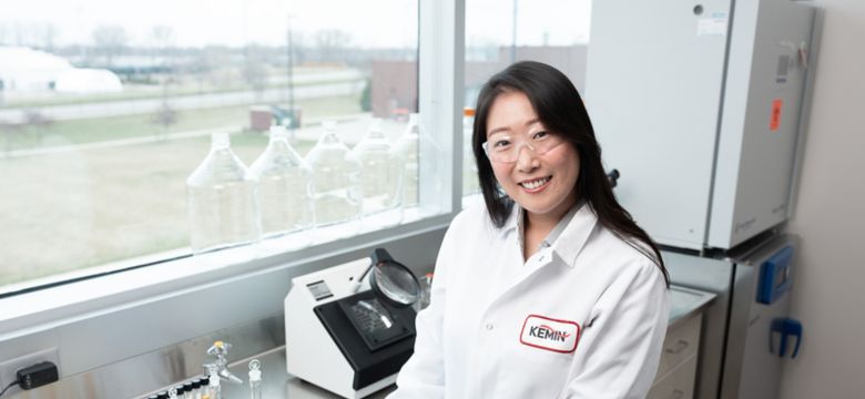 Woman in Science Lab